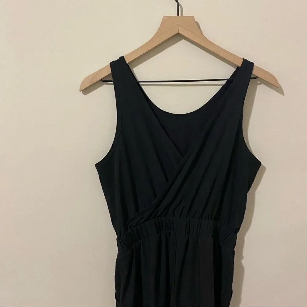 CALIA Wide Leg Overlap Jumpsuit